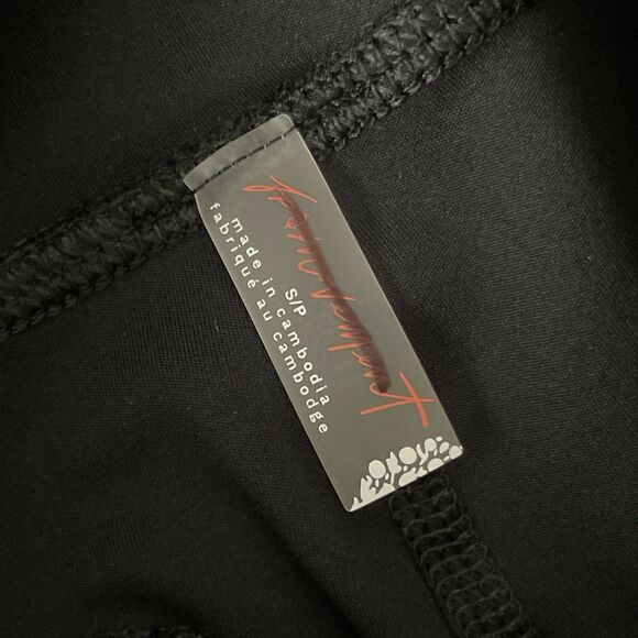 Free People FP Movement Small Shorts Island Time High Rise Black Stretch NEW - Picture 8 of 13